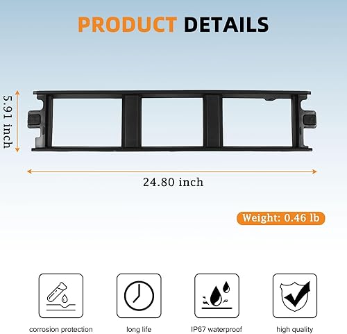 Miniatura 6 de KARPAL Cubierta central inferior del parachoques delantero compatible con Ford F150 2018-2020 3.3L 5.0L JL3Z17B968AB