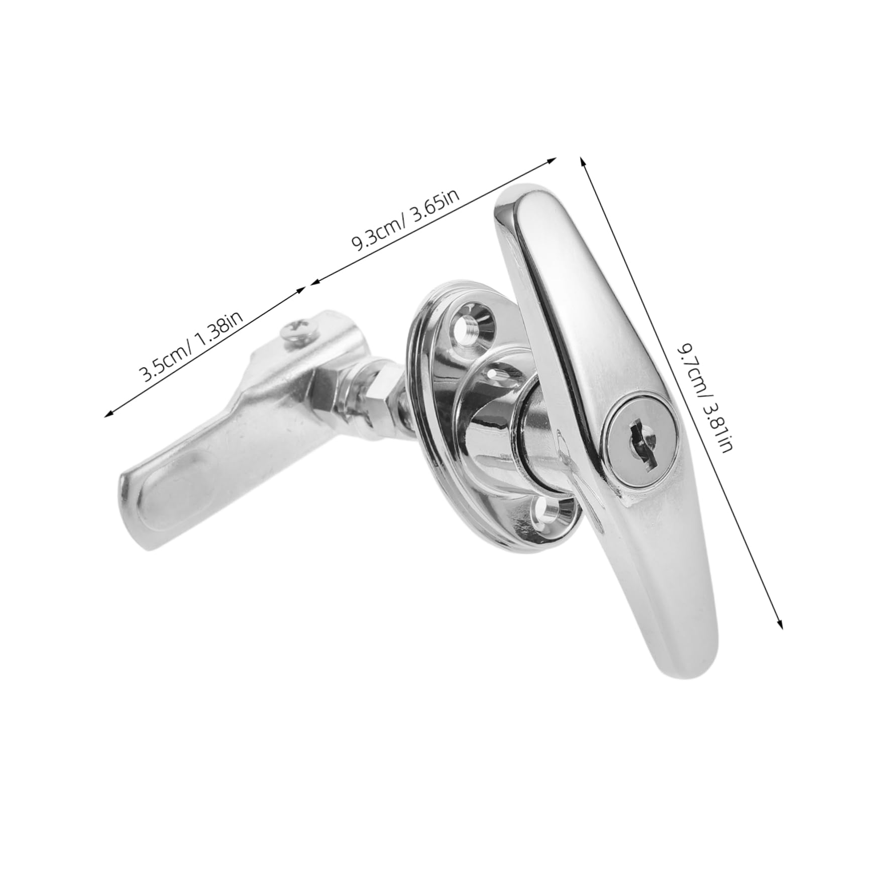 SHINEOFI 5 Set Serratura maniglia porta armadio elettrico serrature dell'armadio serrature dei cassetti io con chiave serratura cassettiera dell'io per vetrina