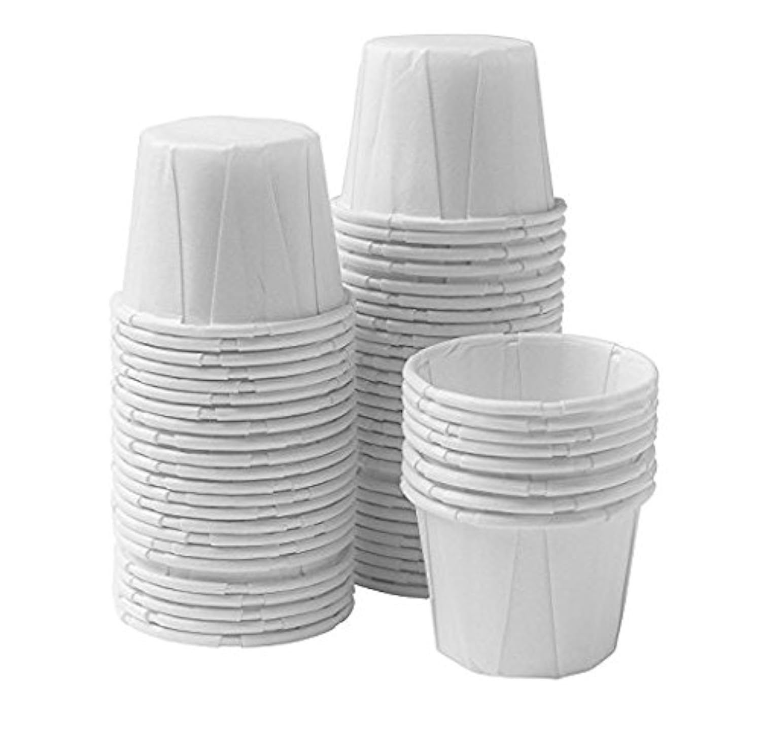 Tazas de medicina desechables de papel para soufflé de 3/4 onzas [paquete de 1000] – (8 onzas) pequeñas tazas para distribución de medicamentos, píldoras, degustación, condimentos, alimentos y postres