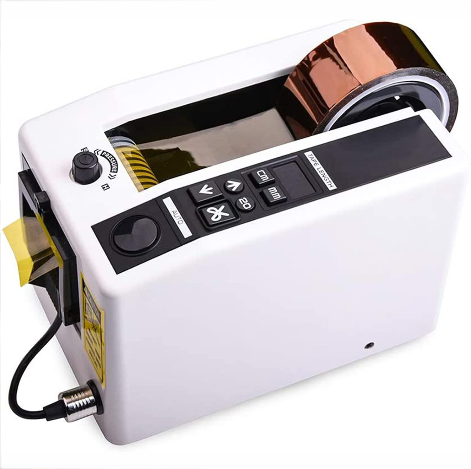 Dispensador de cinta eléctrica, longitud de corte de 20-999 mm, 8-50 mm de ancho, cortador automático de cinta adhesiva, para embalaje, hogar y oficina