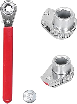 Ktsxxops Ratchet Wrench, Car Battery Terminal Wrench 5/16in 0.4in 10mm op Side Post Battery Terminal Ratchet Wrench with 1/2in Socket for RV, Sports Car and Collector Car