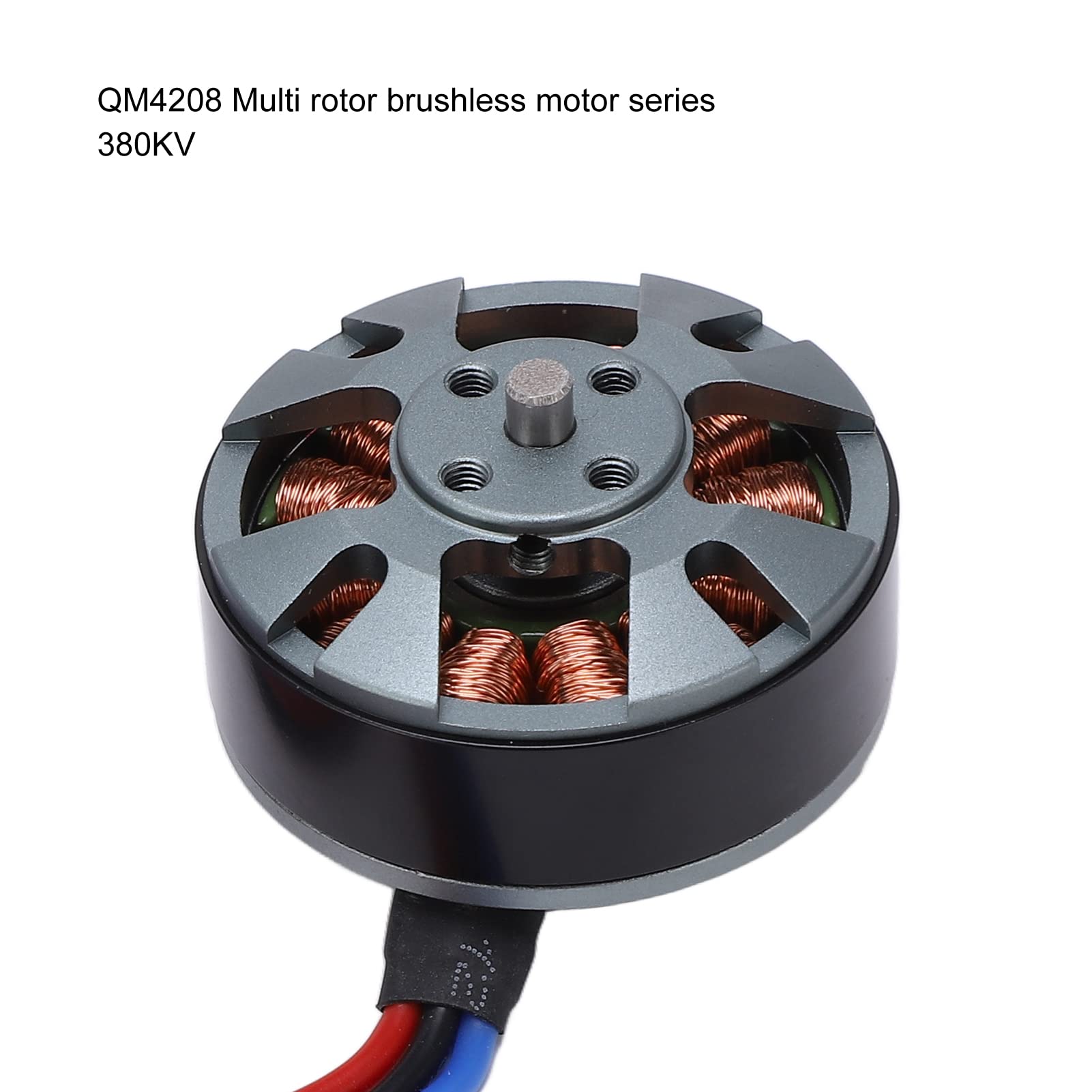 QM4208 380KV Bürstenloser Motor, Aluminiumabdeckungen, Kupferspulen, RC-Drohne (CW)