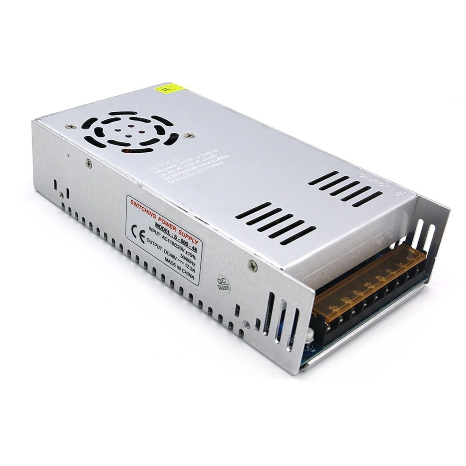 Alimentation à découpage 48V 600W châssis robuste à haute efficacité