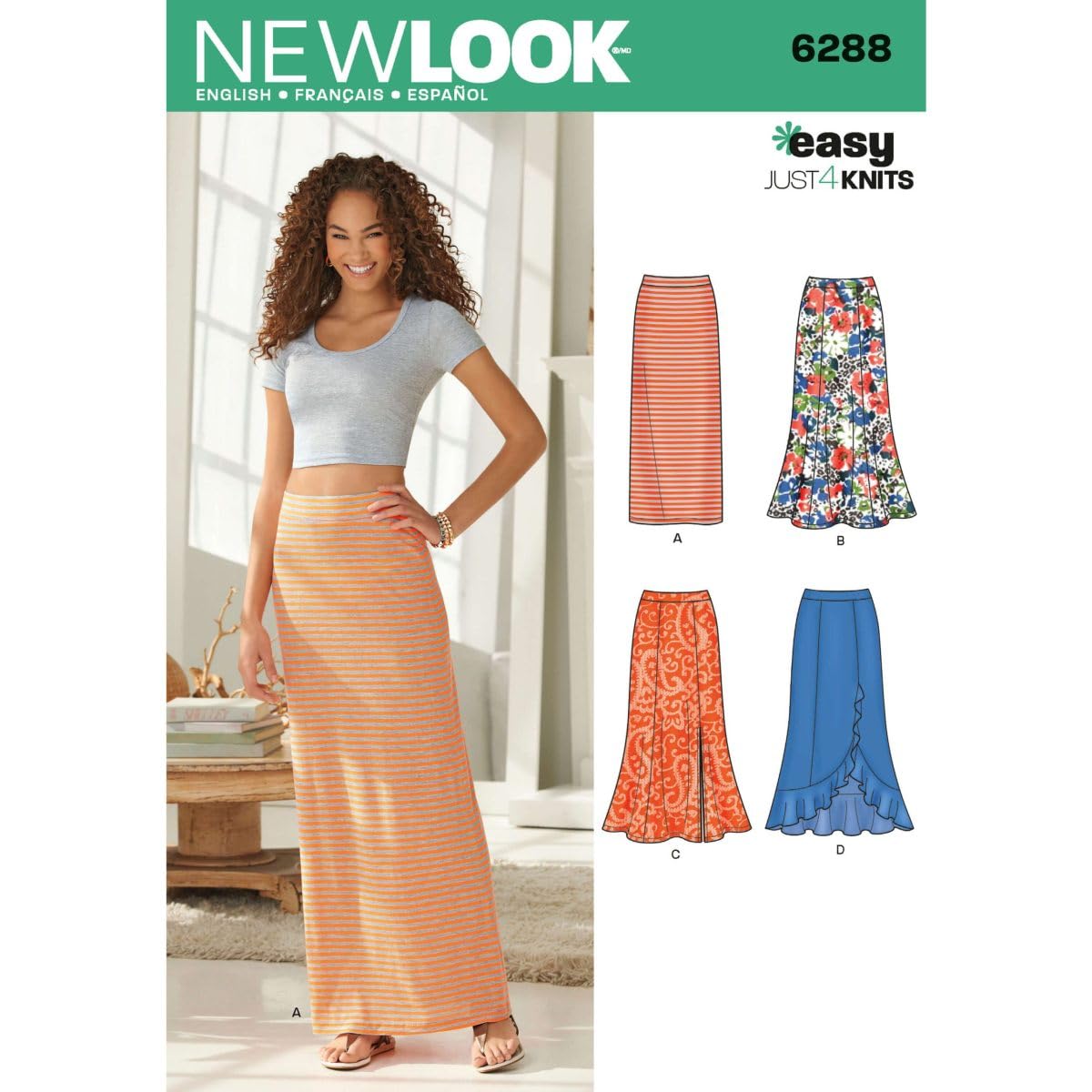 New Look NL6288 Patron de Couture Jupe Longue 22 x 15 cm