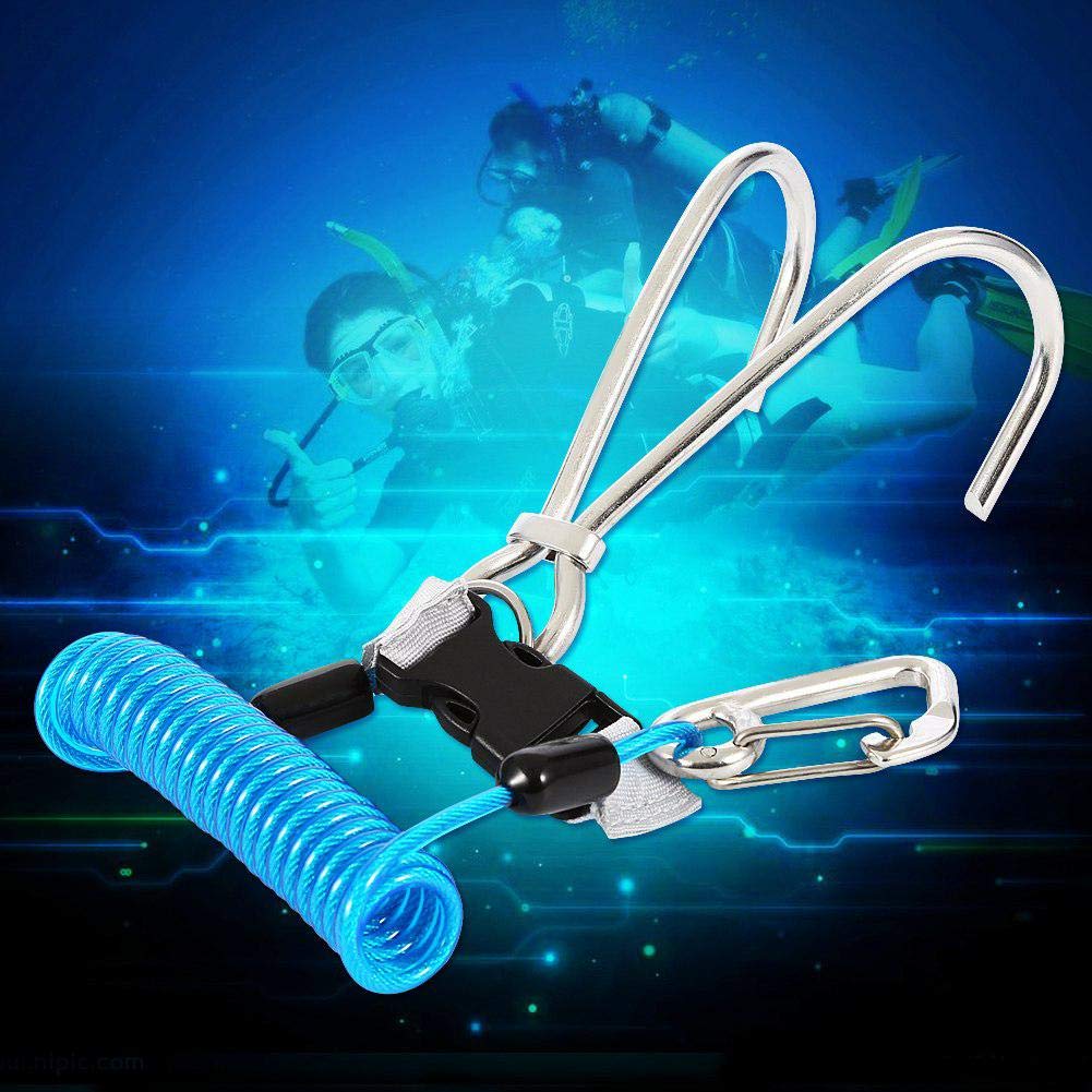 VGEBY Reef Hook Scuba Dive Current Hak pojedynczy nurkowanie Reef Hook Diving Safety Accessories(niebieski)