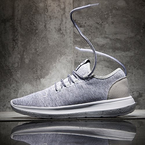 Image of KEEZMZ Men's Running Shoes Fashion Breathable Sneakers Mesh Soft Sole Casual Athletic Lightweight Gray-45