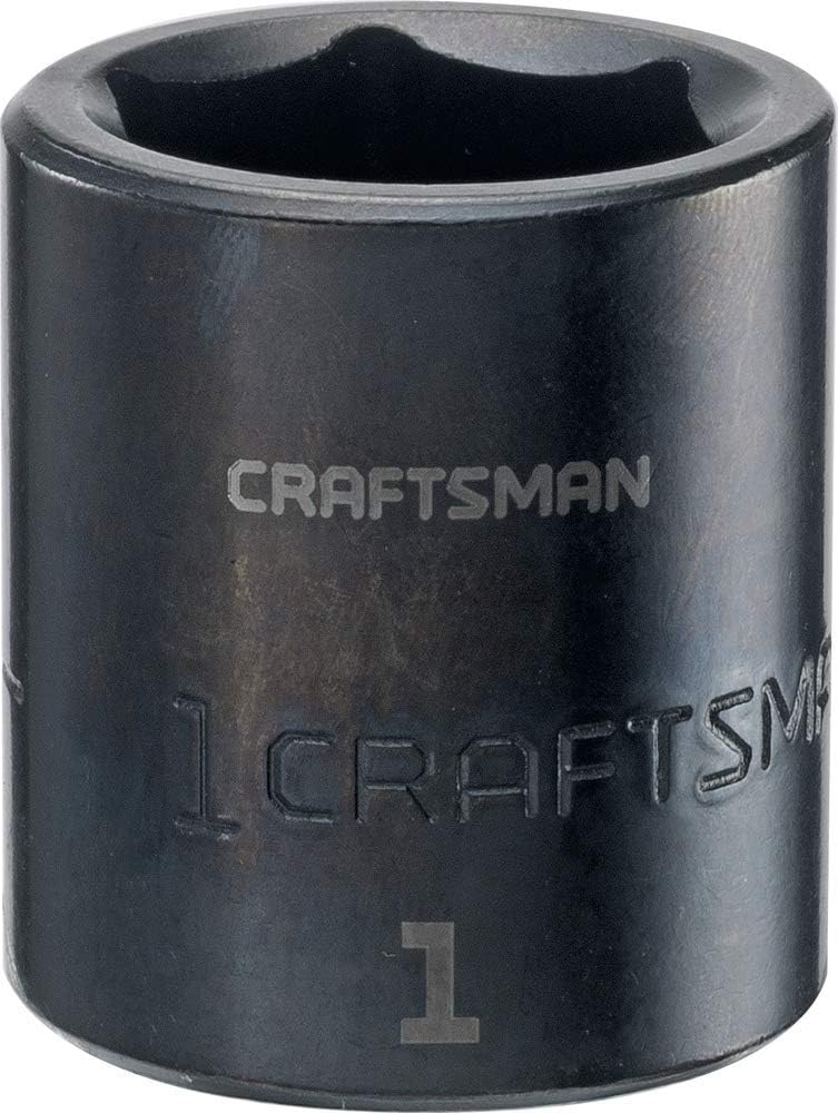 CRAFTSMAN Shallow Impact Socket, SAE, 1/2-Inch Drive, 1-Inch (CMMT15858)