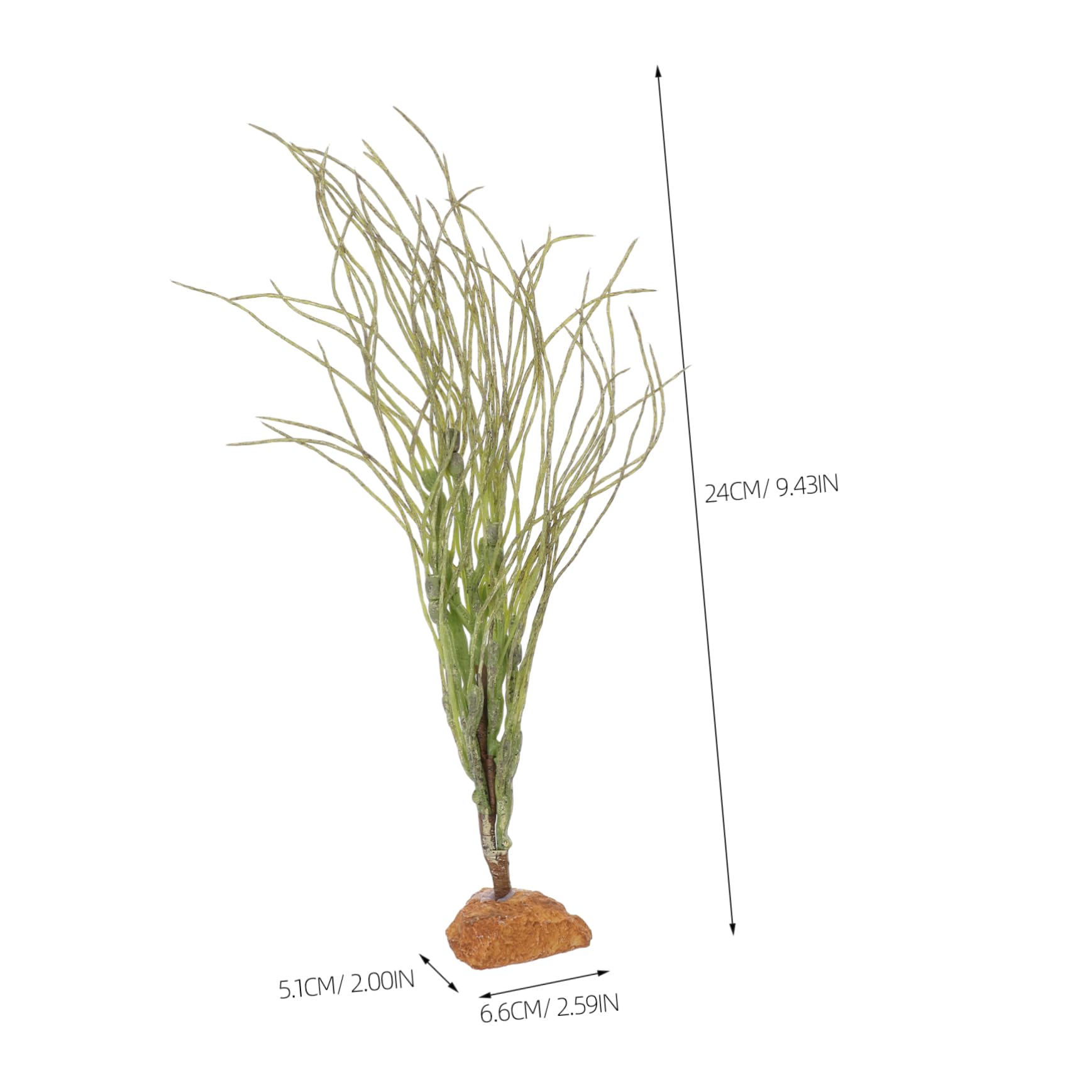 POPETPOP Realistic Reptile Plants for Fake Decorative Vines for Lizard Tank Bearded Dragon Habitat Decor Accessories