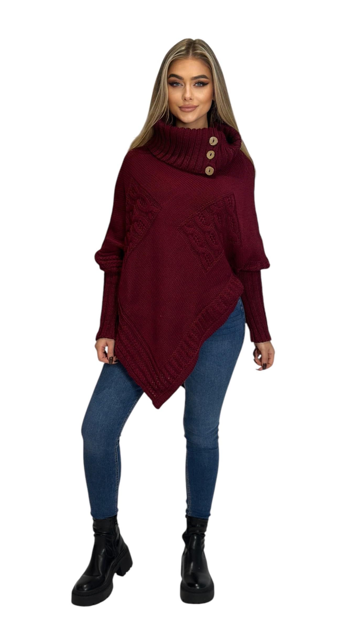 Mississhop Poncho Tricot Pull Cape