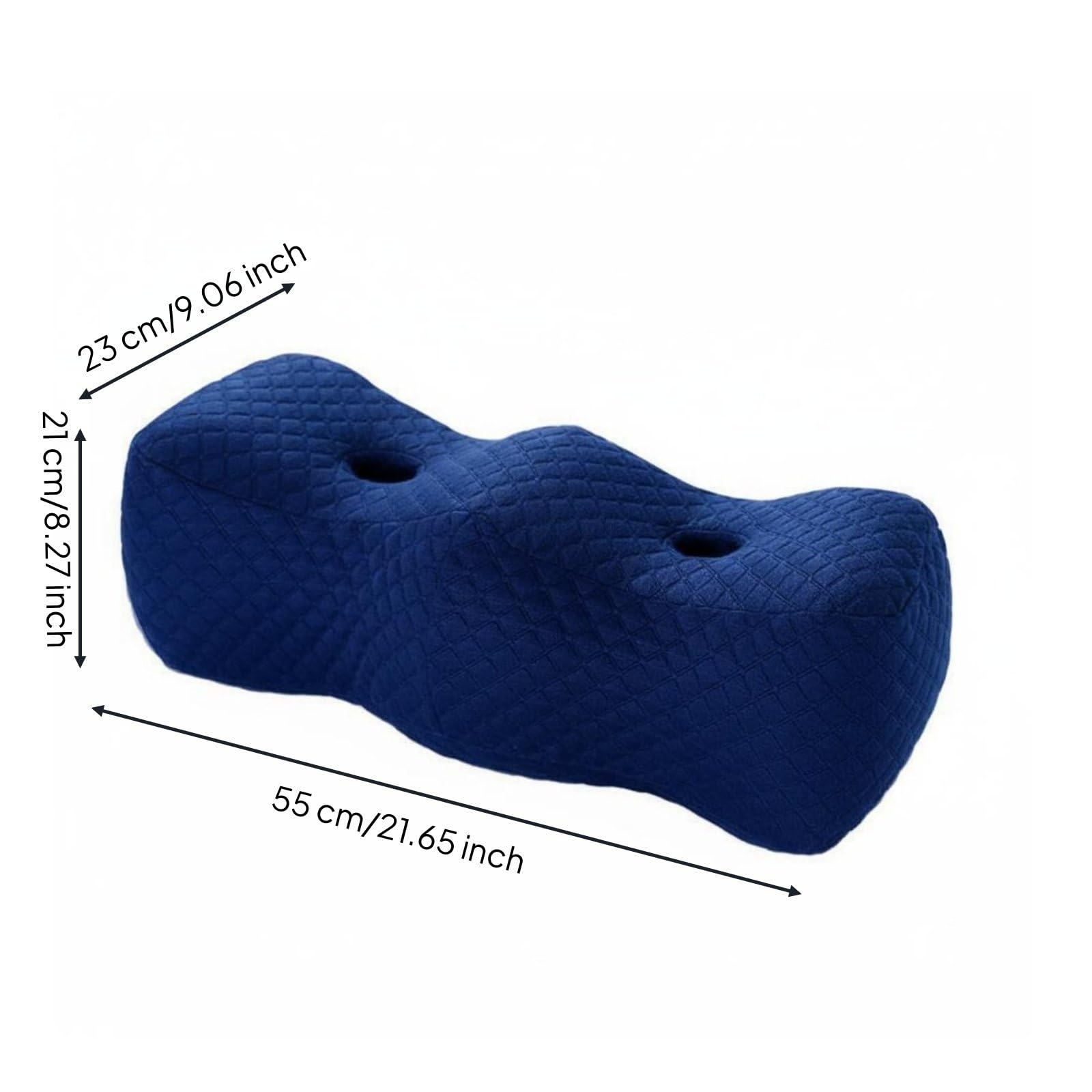 predolo Almohada para Piernas de Espuma Viscoelástica Alivia la Presión Cojín Postural para Dormir Diseño Ergonómico Descansar, Azul Marino