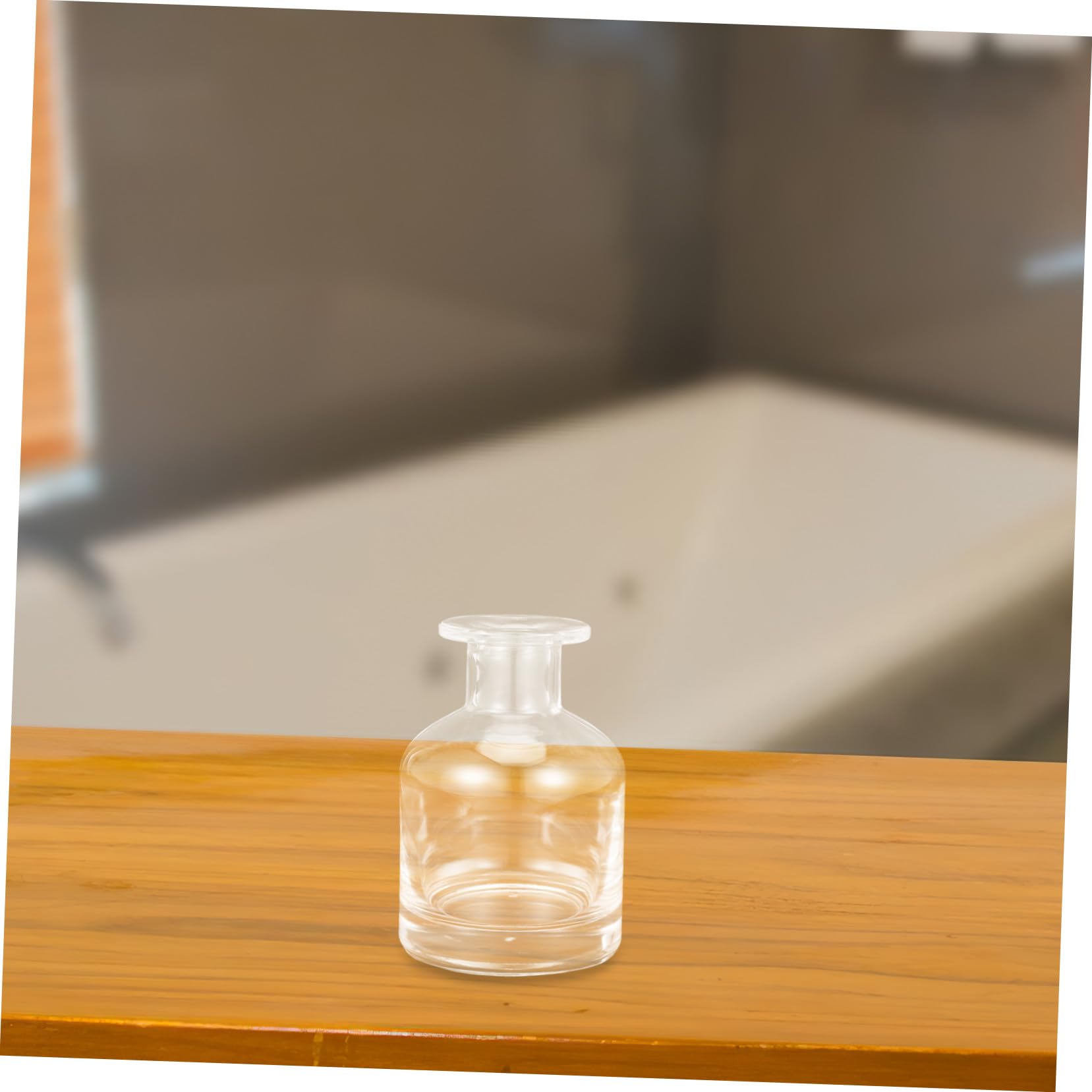 Glas Diffusorflasche 150 Ml Leer Aromatherapie Flakon für Ätherische Öle Nachfüllbar Transparent für Zuhause Auto