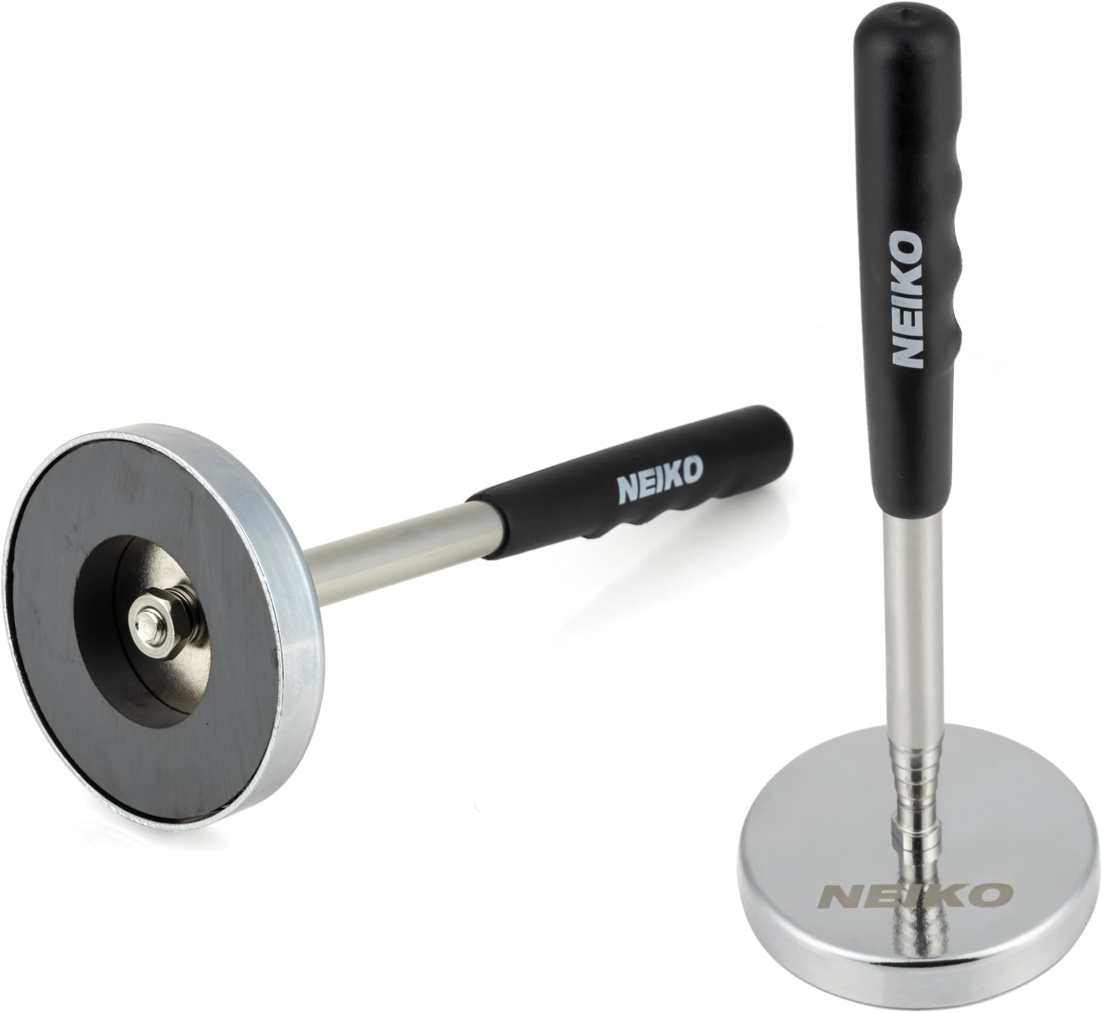 NEIKO 53425A Magnetic Pickup Tool, 25 Lb Telescoping Tool, 30" Long Extendable Magnet Pick Up Tool, Non-Slip Grip Wand, Telescopic, 7" Short Stick, Extra Strong