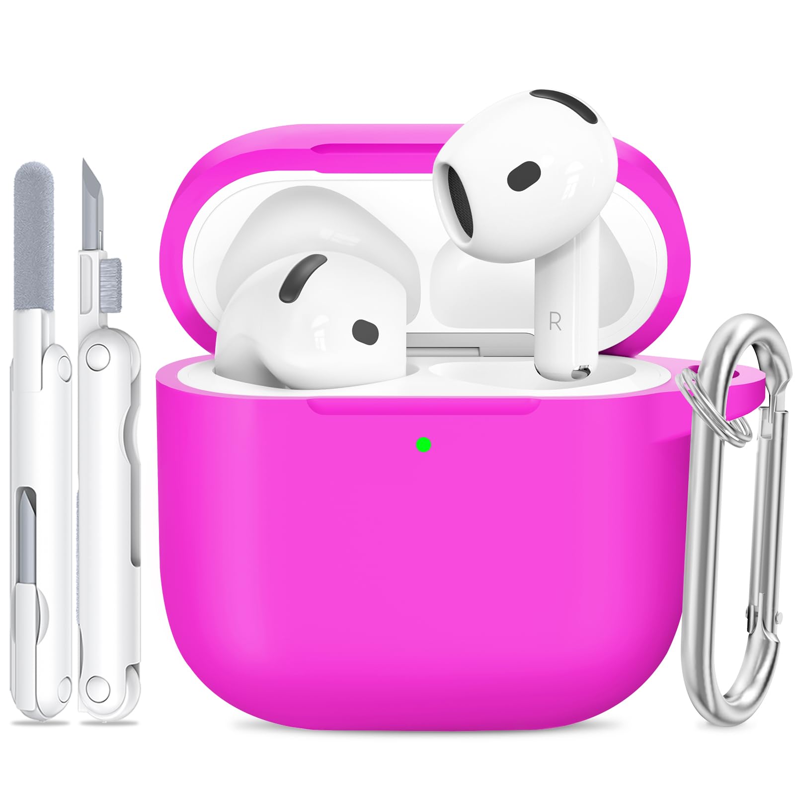 TNSNK für AirPods 4 Hülle (2024), Silikon Stoßfeste Schutzhü