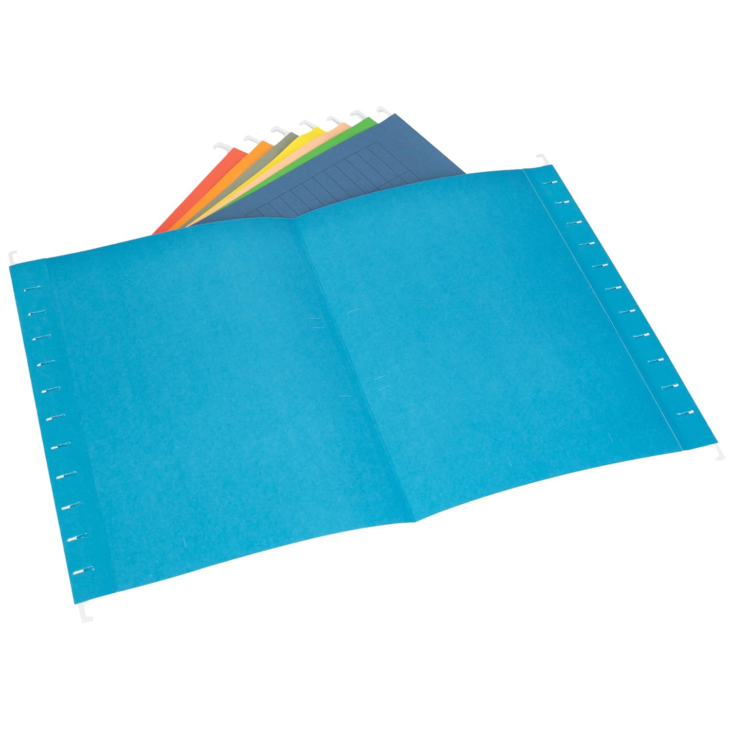 HMF 250460 segregator na dokumenty | zestaw 8 sztuk | DIN A4 | 31,4 x 24 cm | kolorowe