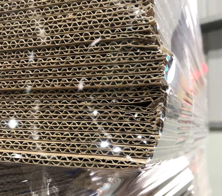 Film Transparente para Embalar | 50cm de Ancho x 200 Metros de Longitud | Rollo de Film para Embalaje Industrial y Paletizar, Plástico de Alta Elasticidad y Resistencia. (6 UNIDADES)