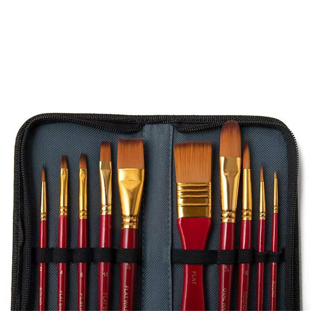 Bolsa de Almacenamiento con Esponja para Relleno de Lienzo para Pintura al óleo, 13 Pinceles de Forma Especial, D-13 Piezas,D-13 pcs
