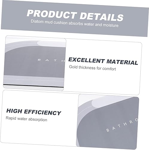 Miniatura 6 de Tapete absorbente antideslizante para baño y cocina, alfombra suave de secado rápido, diseño compacto para entrada y ducha y lavable