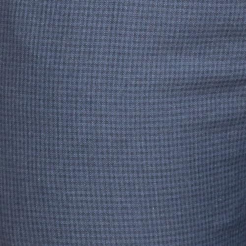Image of Park Avenue Men's Mid Rise Checks Pattern Super Slim Fit Polyester Blend Flat Front Formal Trouser