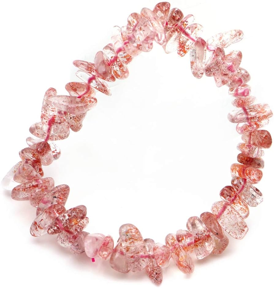 Amazon.co.jp: レピドクロサイト イン クォーツ さざれ ブレスレット