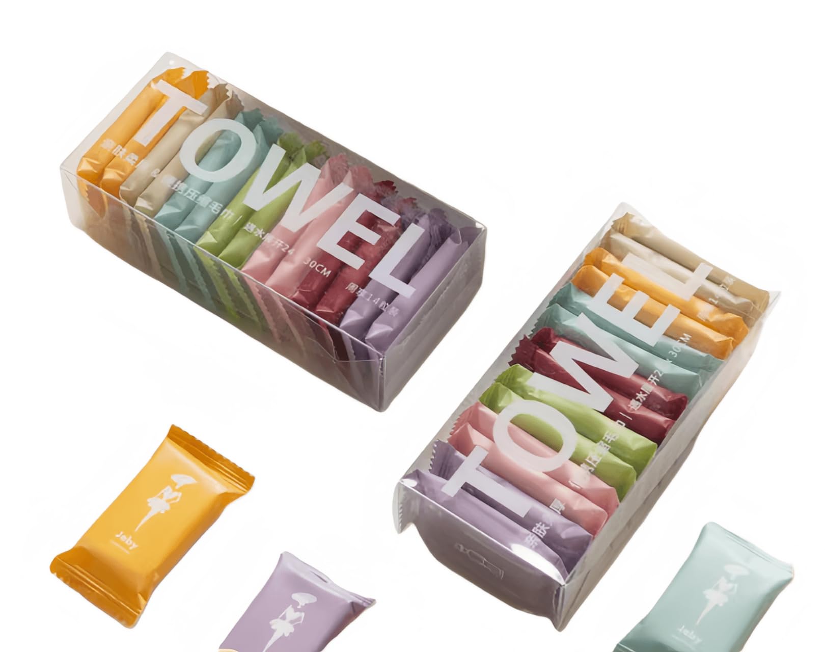 HOGOOD 28pcs Portable disposable compressed towel face towel, travel towl, camping towl, hiking, sports, beauty salon