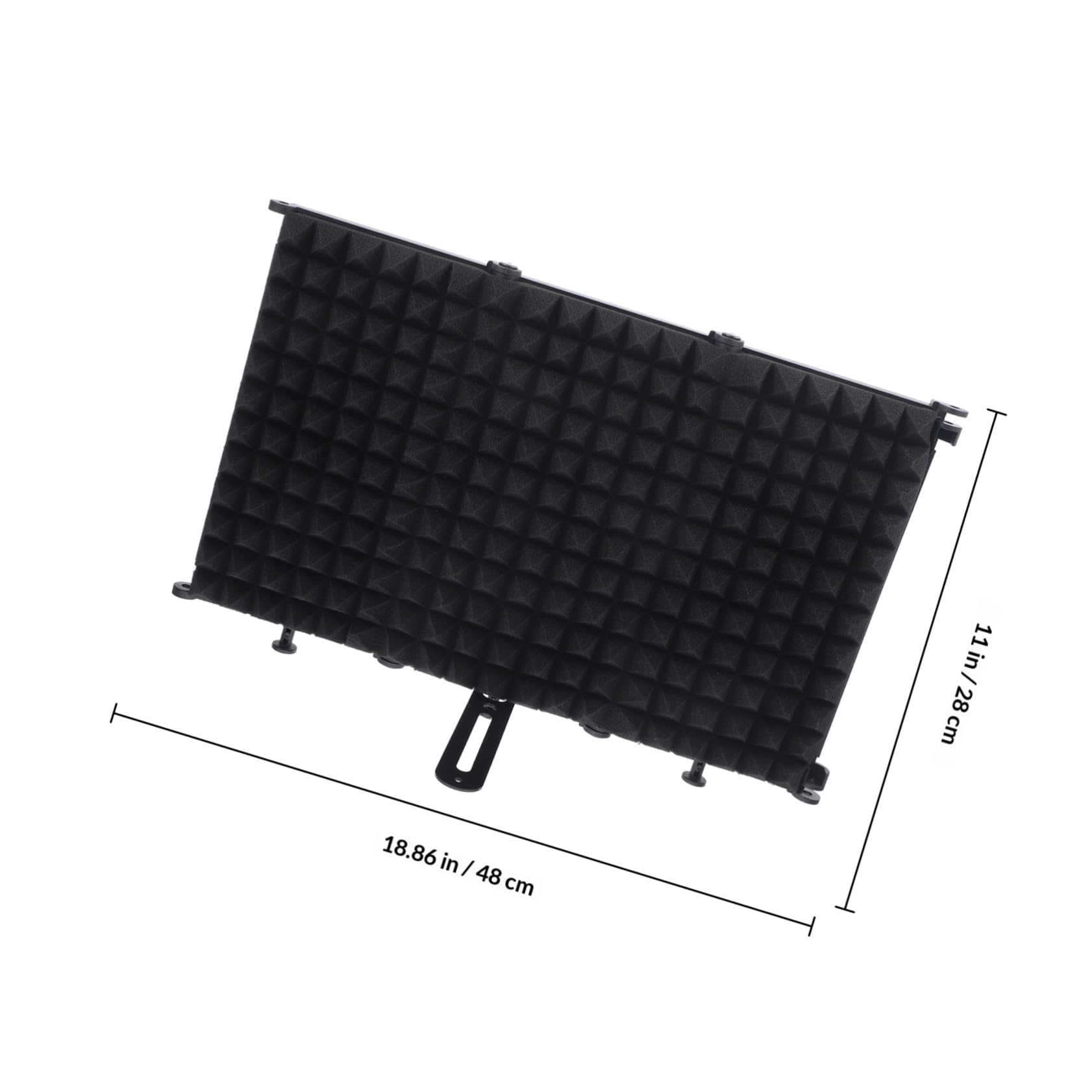 Toyvian Filtre Anti-pop pour Micro Pliable Protection Antibruit, Matériau Fer et Mousse Eva, Système Multi-couches D'absorption Sonore pour Enregistrement en Studio