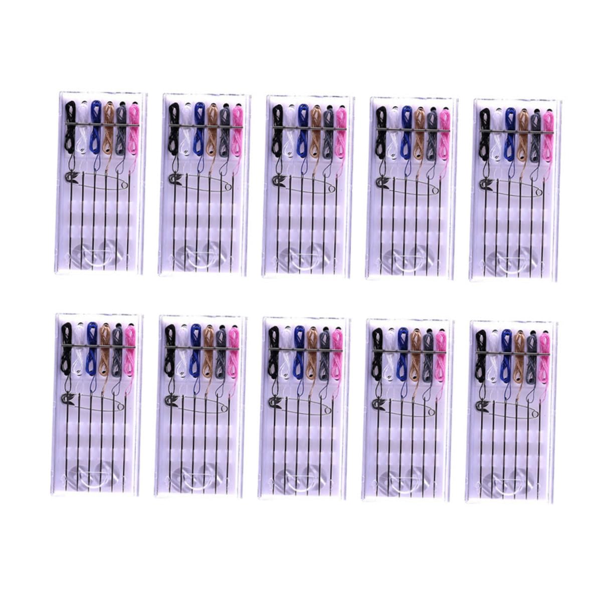 30paquetes Kit De Costura Reutilizable Para Hotel Hilo Agujas y Botones Para Viajes y Manualidades