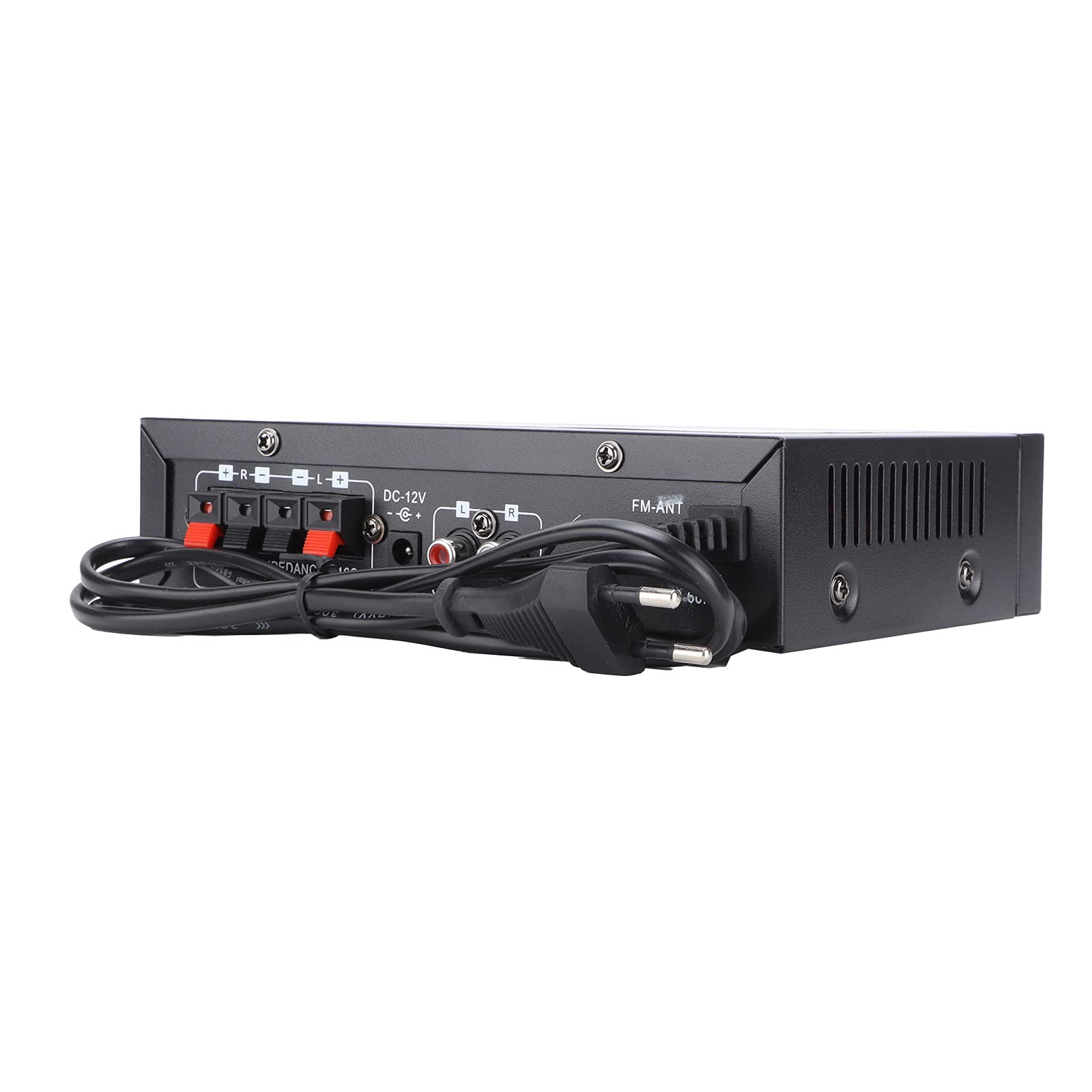 Amplificador Digital Inteligente con Control Remoto Compatible con MP3 USB y Radio FM Estéreo para Casa o Coche con Sonido Claro y Potente