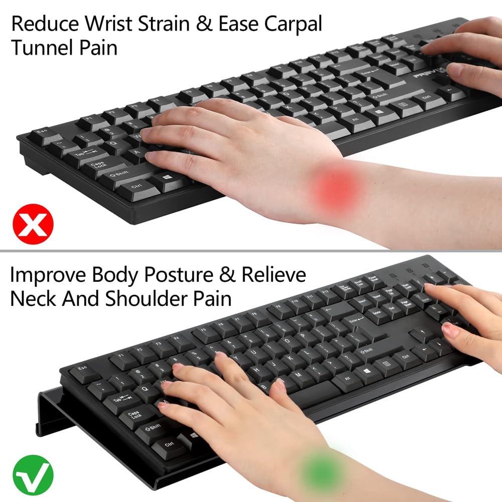 Tastaturhalter für Den Schreibtisch, Tastaturheber, Ständer für Schreibtisch, Tastaturerhöhung, Neigungslift