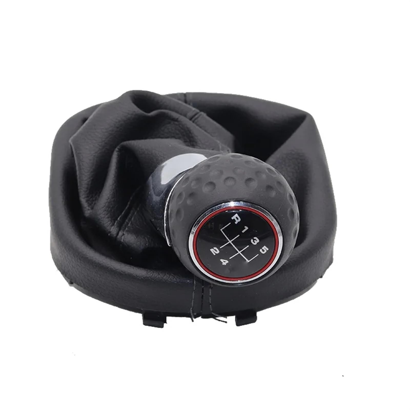HSUKIHO Car Shift Knob Cover for VW for Touran for Caddy MK2 (2003-2010) (2004-2009) 5/6 Speed Car Shift Gear Knob Lever Gaitor Boot Cover(5 Speed Type 1)