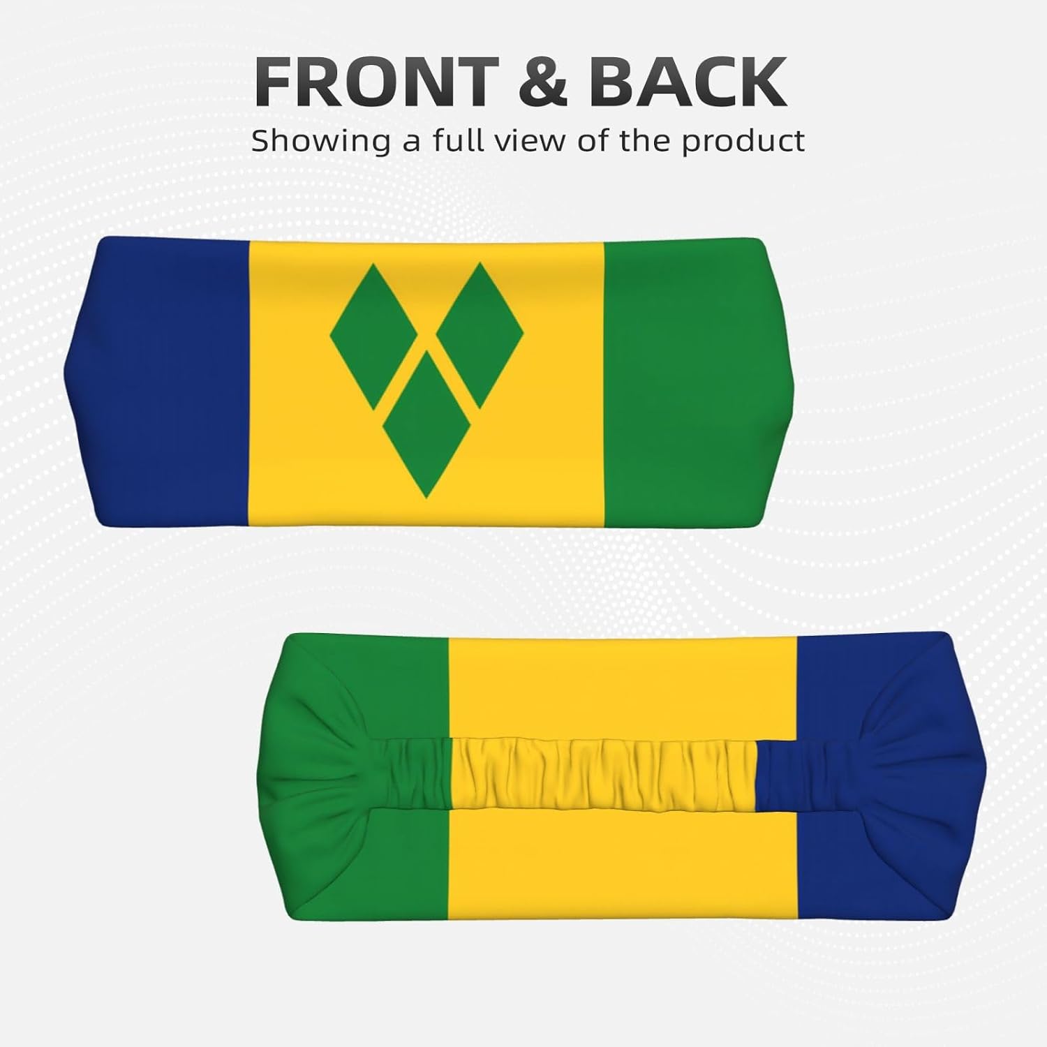 Flag Elastic Headband for Women Men Moisture Wicking Sweatband Sports Hair Band for Running Football Tennis Unisex