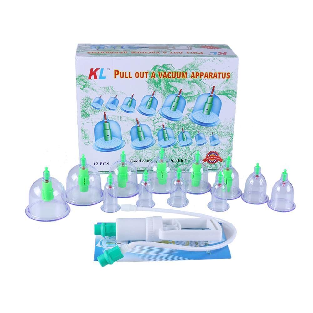 12pcs Therapy-Cupping Medicine Magnet Pull Out Vacuum Apparatus-image-48