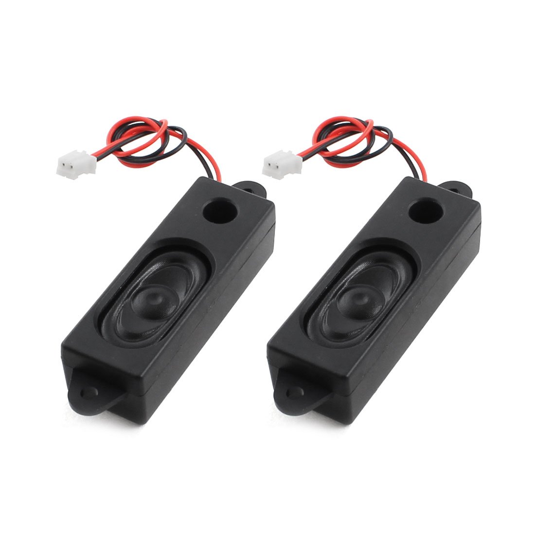 uxcell 2 Pcs 2W 8 Ohm 2Pin JST-XH Black Rectangular PC Notebook Speaker Loudspeaker 53mm x 18mm