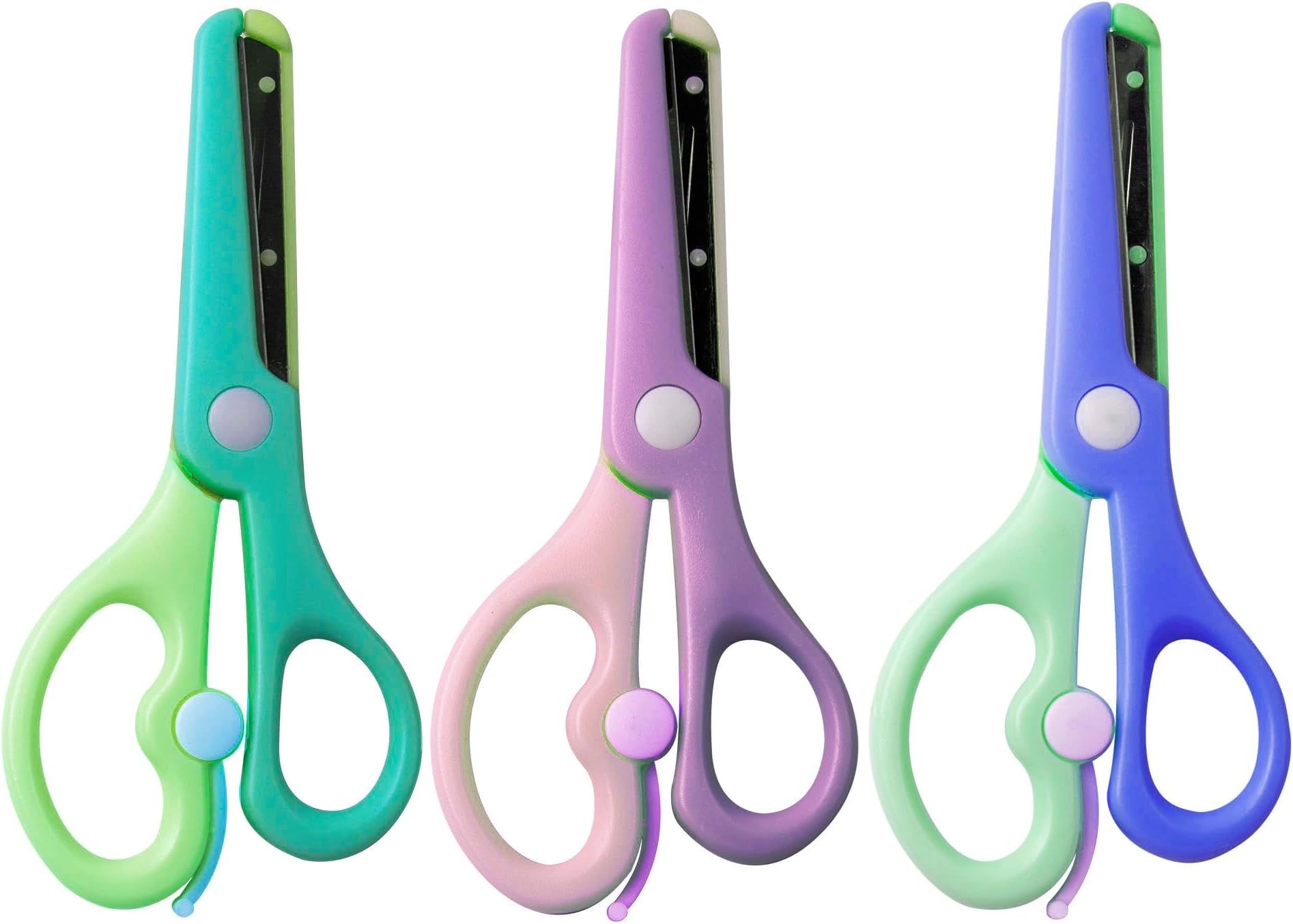 Amazon.com: ANJOBIBI,Safety Scissors FOR KIDS 3-Pack, Training Craft ...