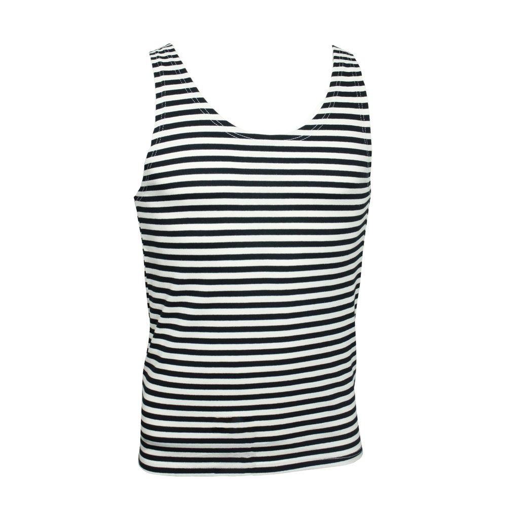 Russian Sleeveless Marines Vest Tank Top - Black Stripes (36 inch - XS)