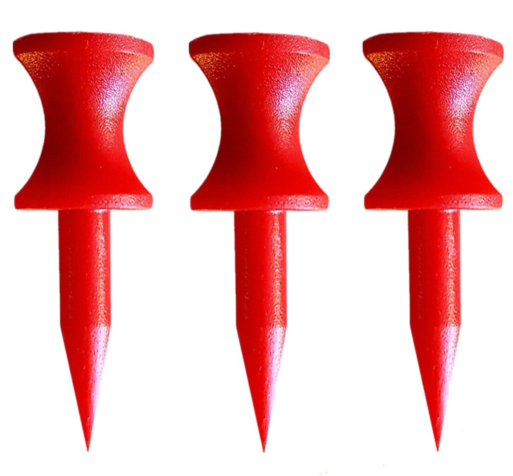 FINGER TEN Golf Tees Plastic Step Down Unbreakable 2 3/4, 2 1/4, 2,1 3/4,1 1/2, 1 1/4 inch 50 Pack Colored Bulk,Golf Tees Castle Long Short Durable Portable Professional for Golfer Practice