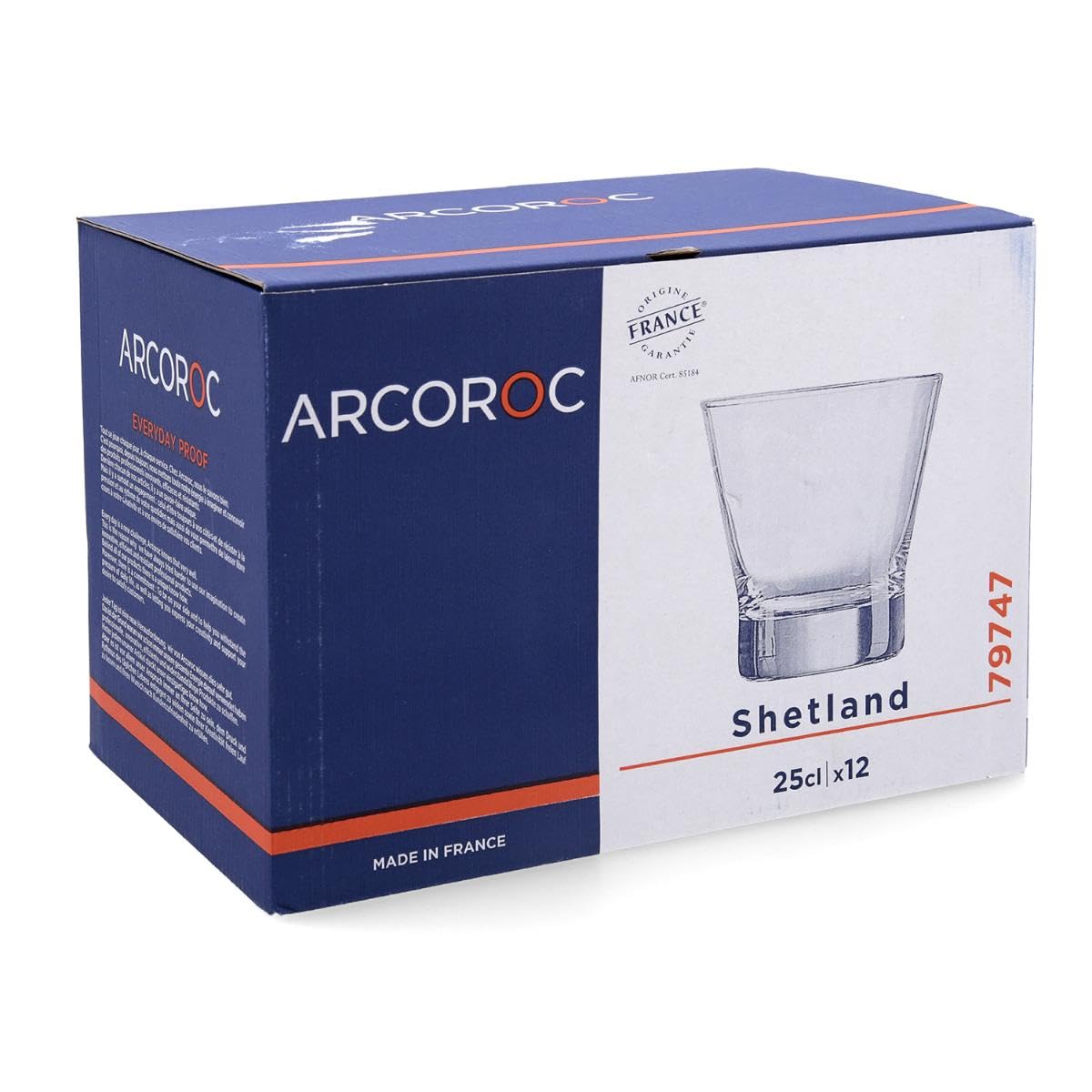 Arcoroc Vasos Bajos Vidrio, 25 cl, 12 unidades(ARC 79747)