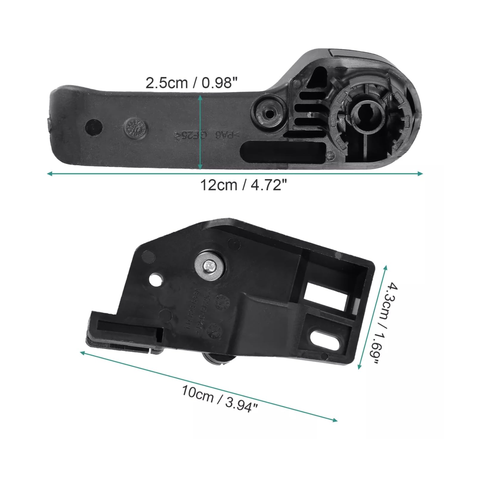Twowinds - Maniglia di Sblocco per Cofano 1J1823633A Compatibile con Golf 4 Beetle Superb Fabia Ibiza - 1J1823533C - Leva di Rilascio Cofano - Maniglia per Apertura del Cofano