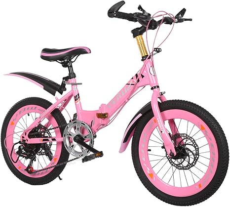 Amazon Co Jp 子供用自転車18 インチ折りたたみ速度子供用自転車ブレーキ付き男の子女の子自転車 おもちゃ