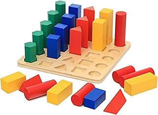 لعبة تطابق الألوان والأشكال المجسمة، بلاستيك