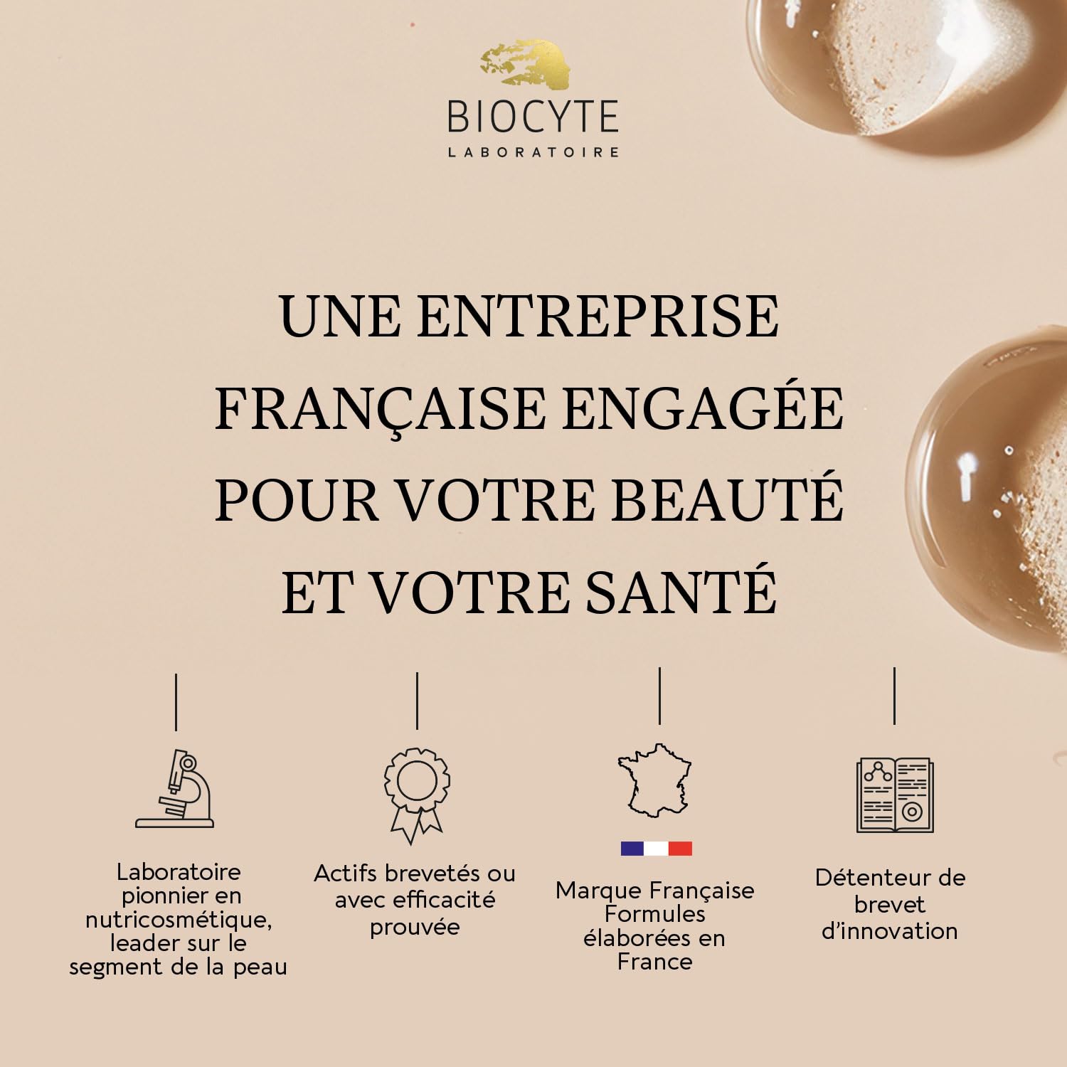 BIOCYTE Terracotta Bronzage Intense - Complement Alimentaire Bronzage - Vitamine E, Cuivre, Melanine, Huile de Bourrache - Programme de 30 jours