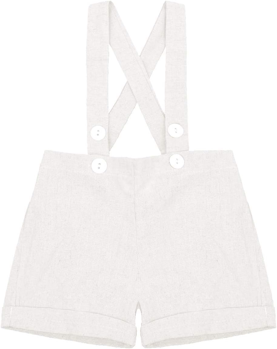 IMEKIS Baby Boys Formal Suit Gentleman Bowtie Romper Suspenders Shorts Wedding Tuxedo Outfit Cake Smash Christening Clothes - Image 5