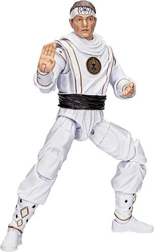 Miniatura 2 de Hasbro - Power Rangers X Cobra Kai Lightning Collection Morphed Daniel LaRusso White Crane Ranger