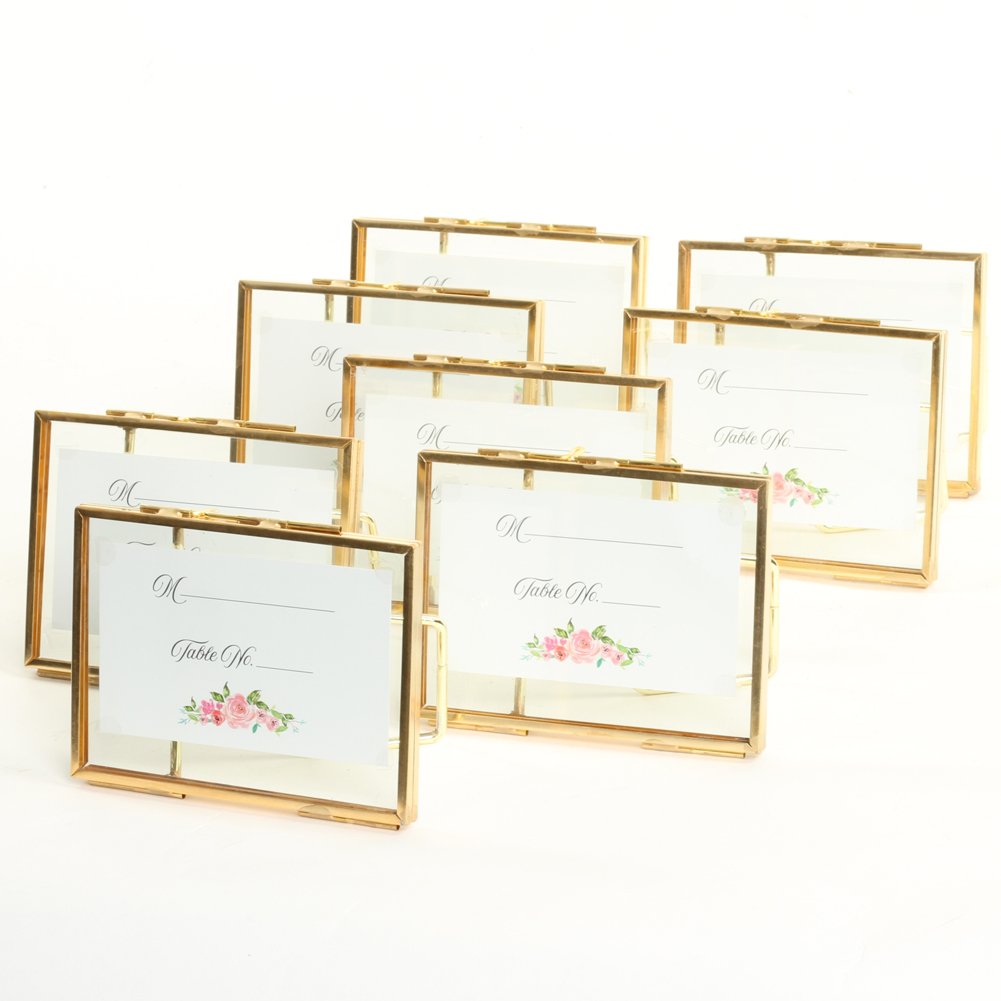 Buy Koyal Wholesale Pressed Glass Floating Photo Frames 8Pack with