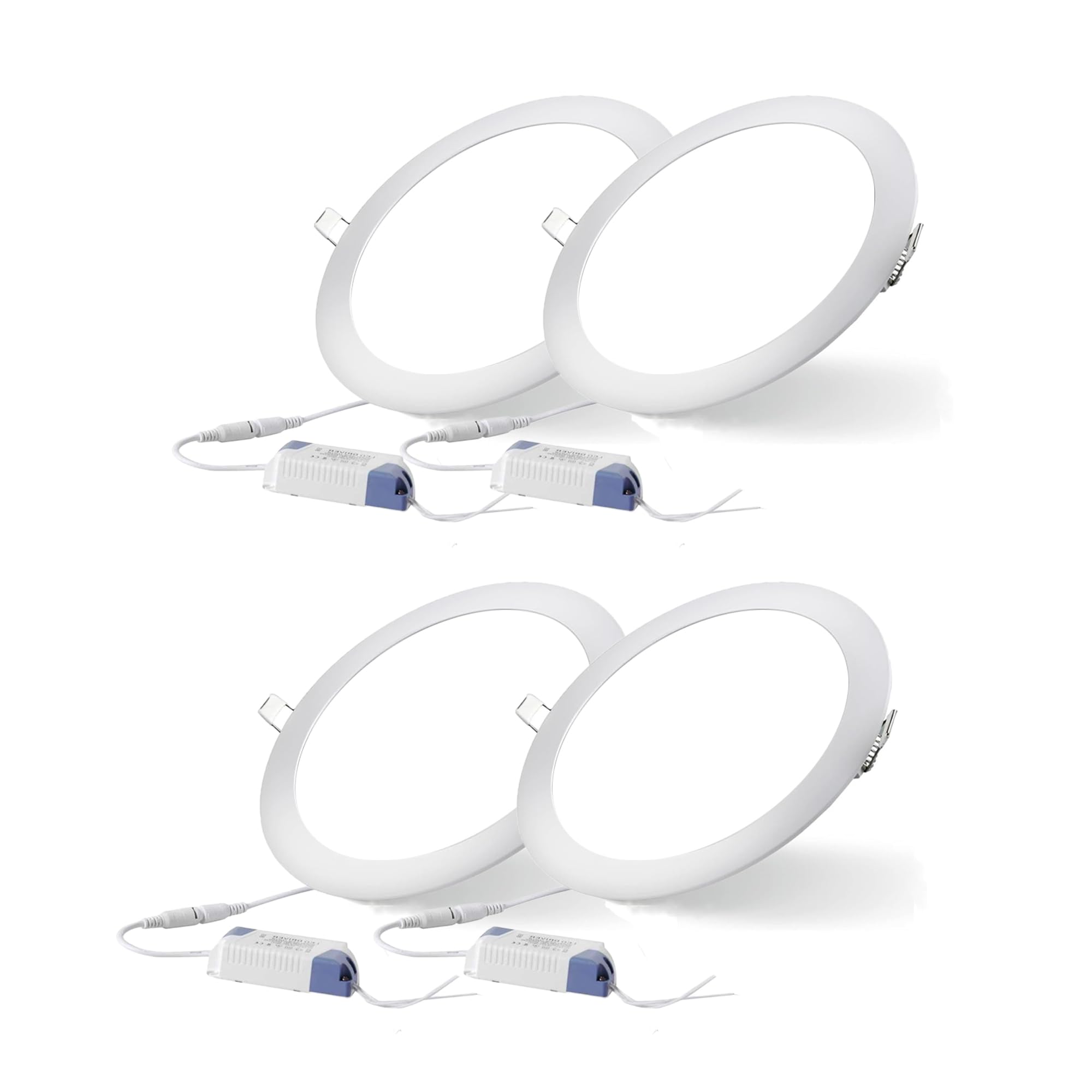 LED Ceiling Panel Light Round AC185-265V 20W 8-inch Color White (Pack of 4)