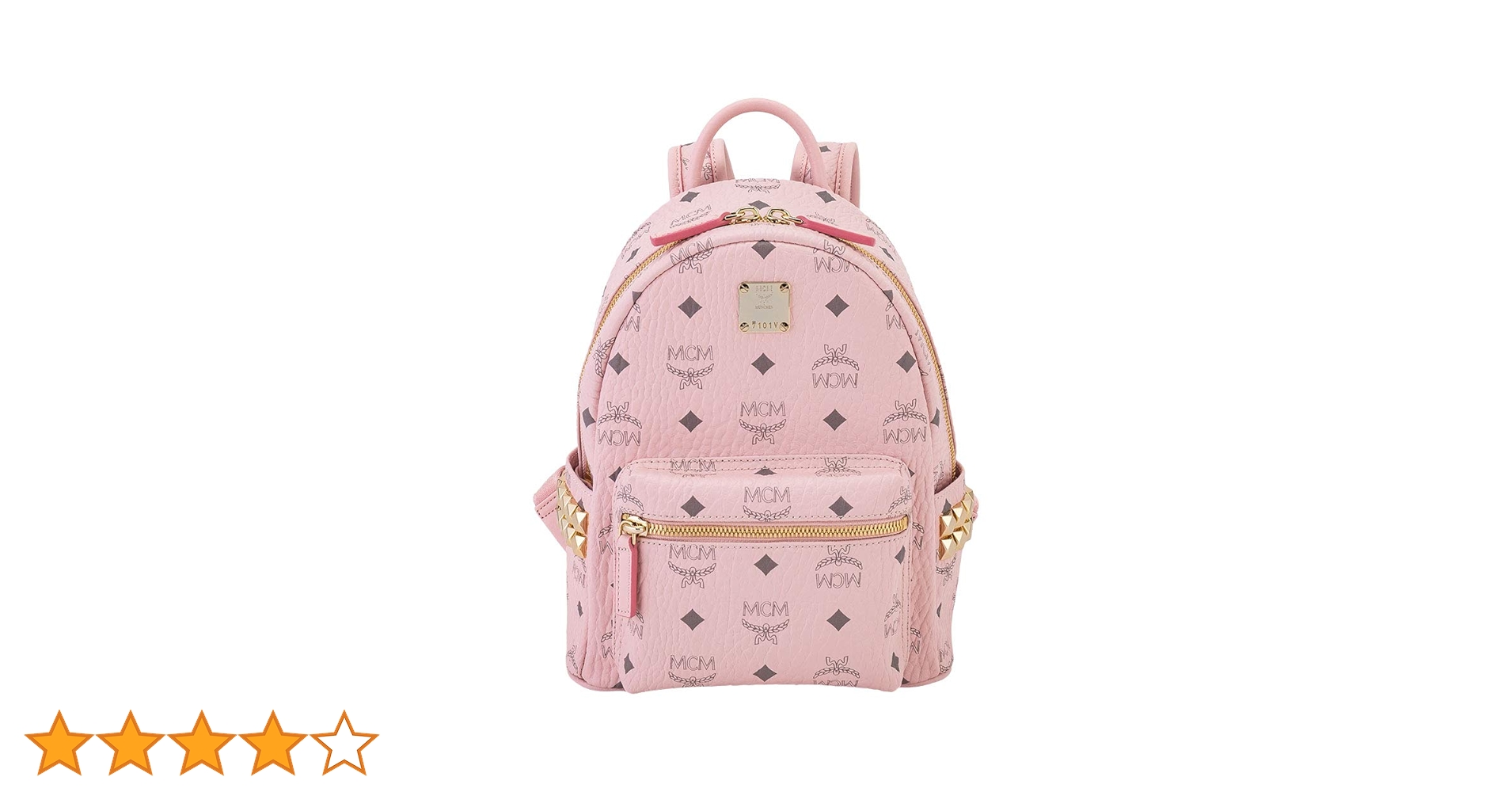 【極美品✨】MCM パウダーピンク スモールサイズ リュック スタッズ 極美品✨】MCM パウダーピンク スモールサイズ リュック