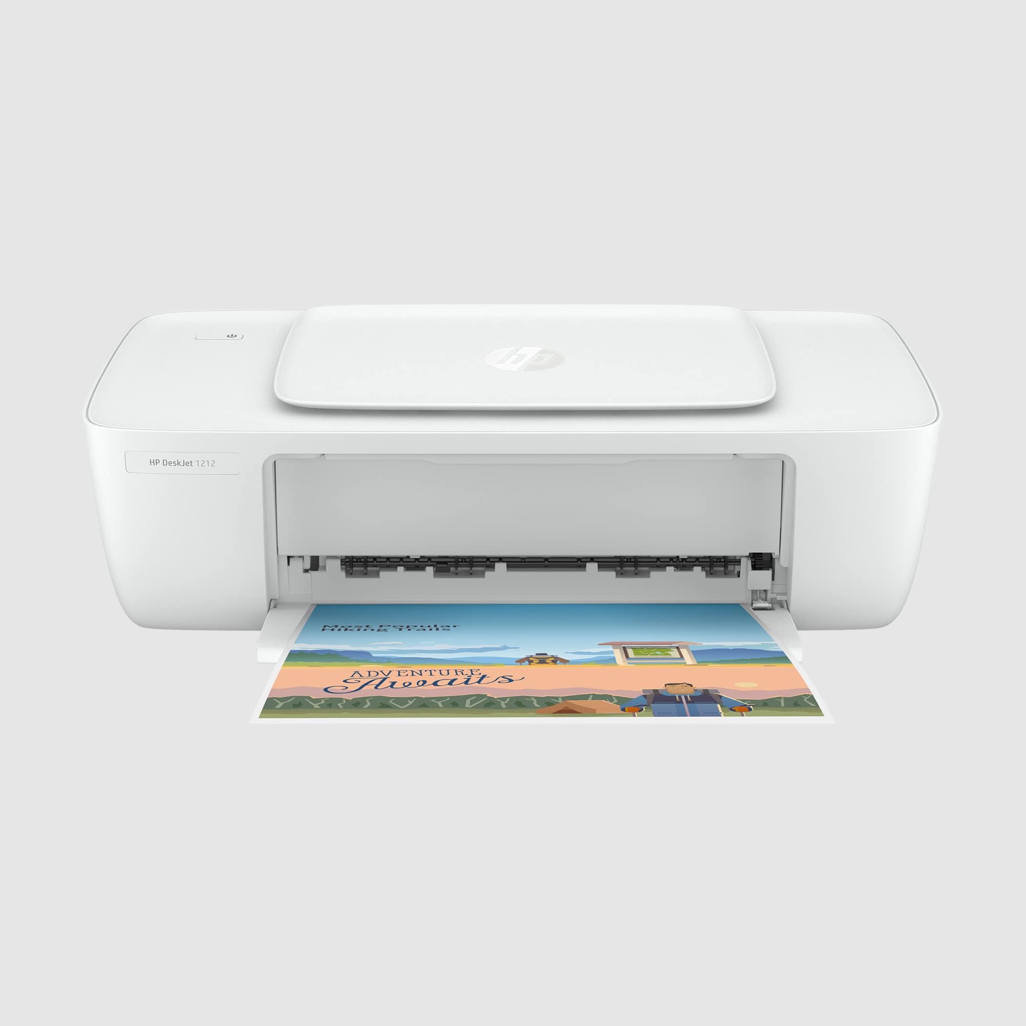 HP Deskjet 1212 Monochrome Printer for Home for Dependable Printing, Simple Setup for Everyday Usage, Ideal for Home., Gray