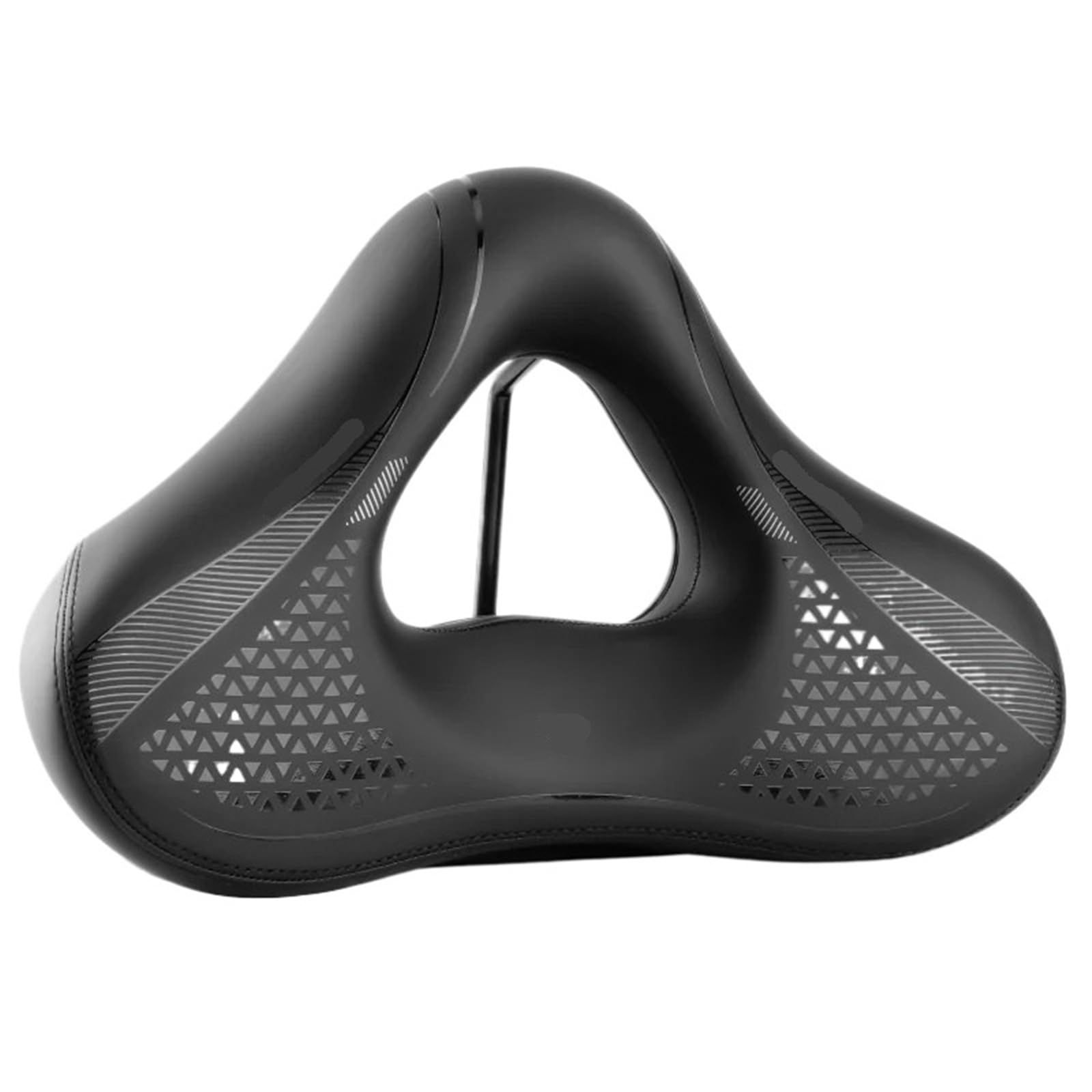 Generisch Kompatibel mit ultrabequemen Fahrradsätteln, verbreitertem, großem Hohlsitz mit Federstoßdämpfung for MTB-E-Bike-Cruiser(M 26x19x8cm)