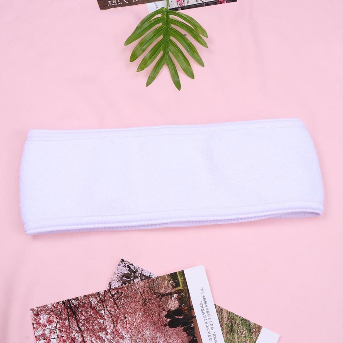 FRCOLOR 12pezzi Fasce Assorbenti Elastiche Per Donna Da Bianche Nere Con Chiusura Strappo Per Makeup Spa e Bagno Comode e Regolabili Per La Pulizia Del Viso e Attività Sportive