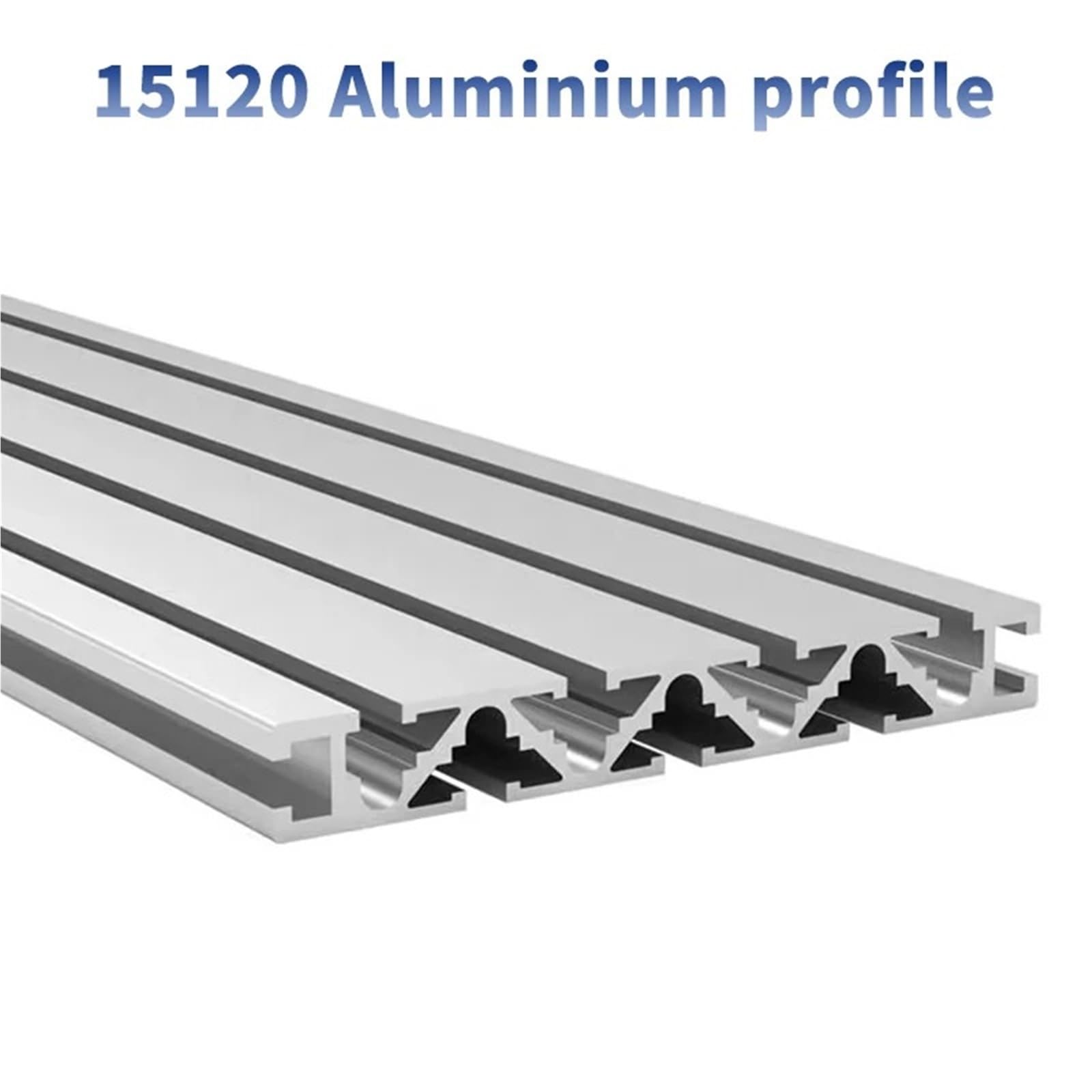 GTPBAO Estrusione di profili in alluminio anodizzato 15x120mm 15120 Telaio for guida lineare for staffa for macchinari for armadi rack industriali Binario estruso(550mm long)