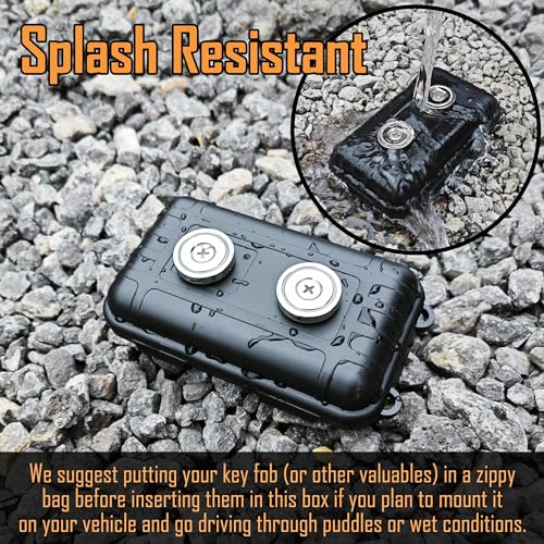 Image of Magnetic Key Holder Under Car,Weatherproof Magnetic Key Box Under Car,Hide a Key Magnetic Key Box,Hidden Key Holder Magnetic Key Hider Outdoor 【Splash Resistant】